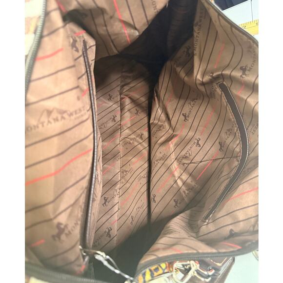 Montana West Duffle Satchel with Guitar Shoulder Strap NWT Aztec woven Canvas - Picture 4 of 8